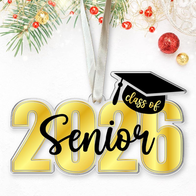 SUCHAGIFT Graduation Ornaments 2026 - Graduation Christmas Ornament - Class of 2026, High School, Senior Gifts for for Women, Daughter - Graduate Ornaments for Christmas Tree - Acrylic Ornament - Image 1